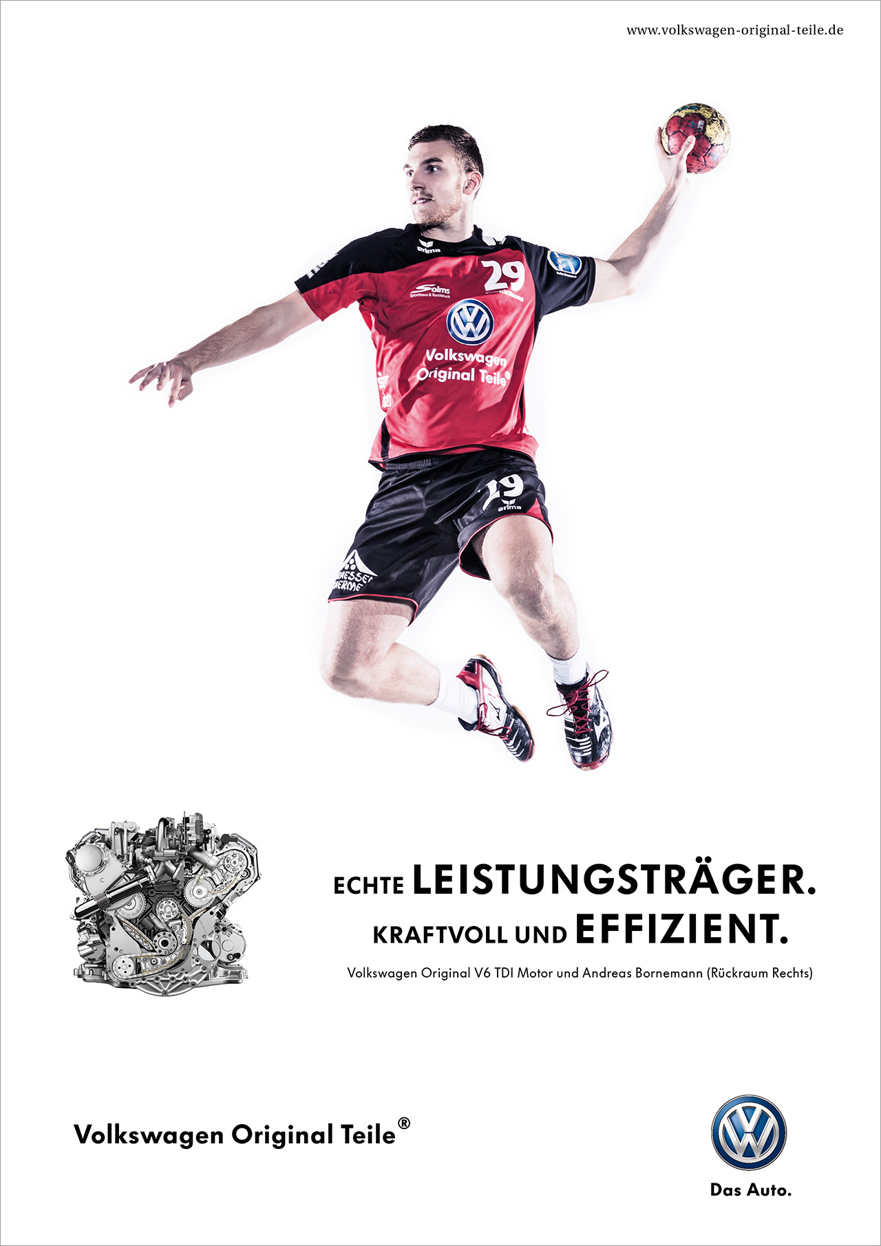 intonic werbeagentur vw sportsponsoring handball anzeige